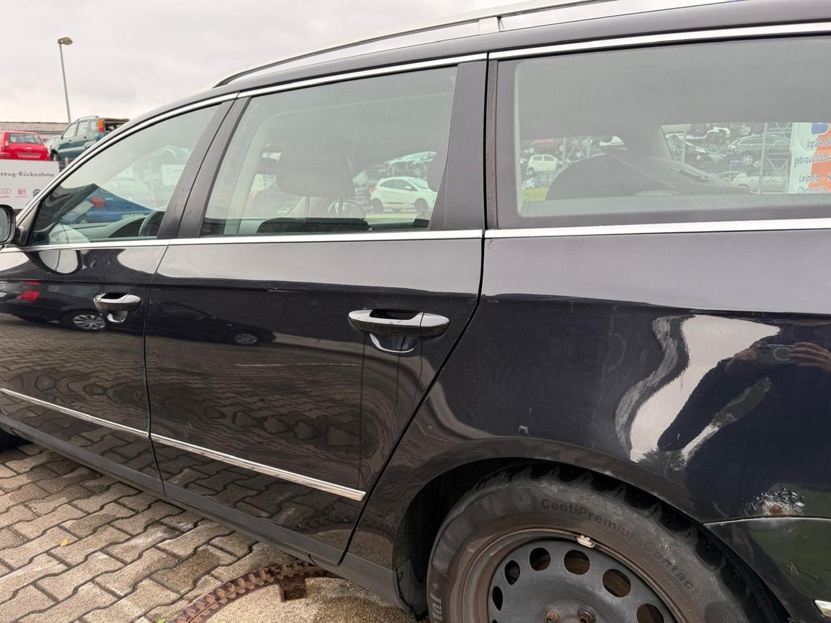 VW Passat 3C original Tür hinten links LC9X Deep Black Perl Variant Kombi BJ10